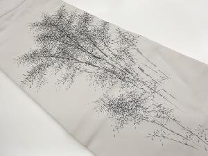 塩瀬抽象木々模様名古屋帯